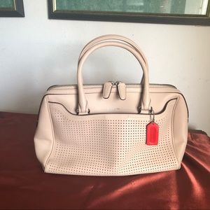 Coach Handbag 23577 Legacy Perforated Leather Haley Satchel